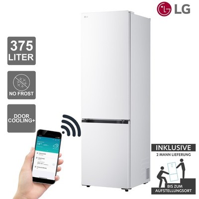 LG GBBS322BSW Kühl-Gefrierkombination 375 l Total No Frost DoorCooling+ 2ML