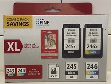 NEW Genuine Canon PG-245XL Black  CL-246XL Color Ink Printer Cartridge 245 246