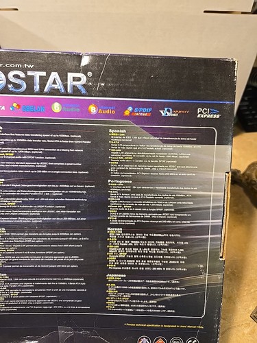 Vintage New Biostar P4 Series 865GV 478 Mainboard Sealed - Picture 4 of 7