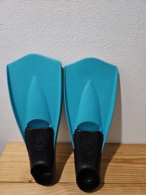 TYR Flexfins Swim Training Fins - Blue/Black - Size 9-11 (EUR 42-44) - Excellent