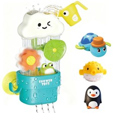 Bath Toys for Toddlers 1-3,Baby Waterwheel Bathtub Toy with Suction Cup,Kids ...