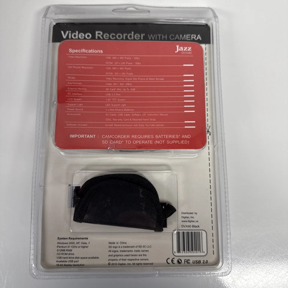 Jazz DVX40 Vintage Camcorder NEW Color LCD Screen Mini Camera YouTube Ready - Image 3 of 4