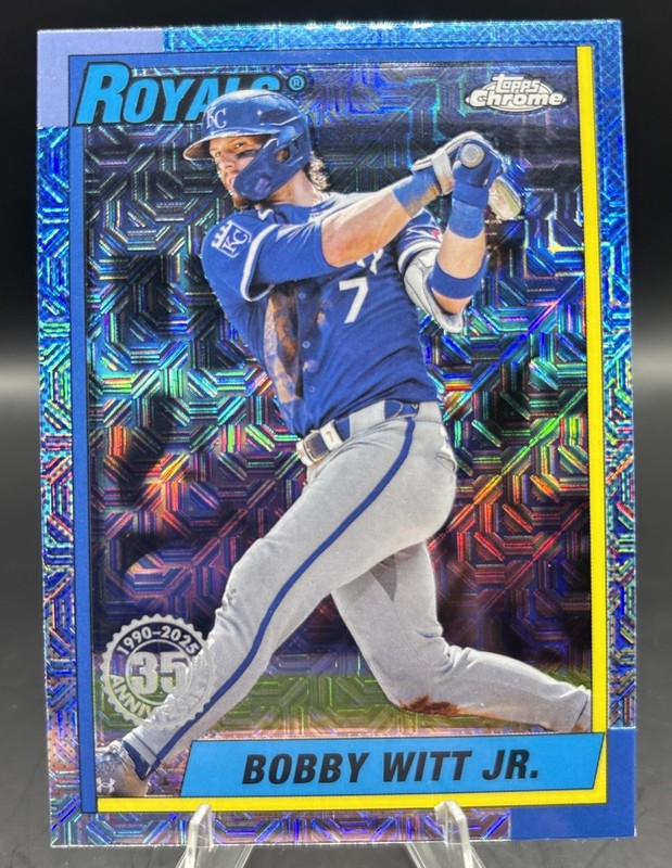 2025 Topps Series 1 - 1990 Topps Chrome Silver Pack Bobby Witt Jr. #T90C-56