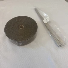 Titanium Exhaust Header Pipe Heat Wrap 2" x 15' Roll 2500°F DEI 010129 Hi Temp