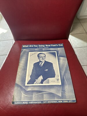 What Are You Doing New Years Eve Kay Kyser Loesser Sheet Piano 1947 Christmas