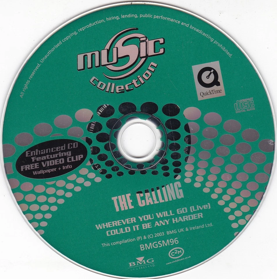 THE CALLING ( MUSIC COLLECTION Enhanced CD Single incl. Video ) - Bild 3 von 3