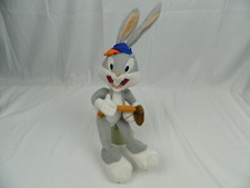Bugs Bunny Baseball Bat Plush Stuffed Animal Looney Tunes Wondertreats 16"