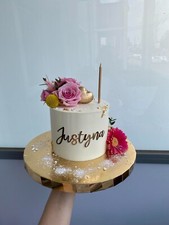 Dein Name Tortensteck Gold Set NAME ALTER Geb...