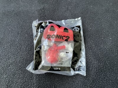 2022 McDonald's Happy Meal Toys Sonic 2  New, Sealed package Toy #5 Knuckles Red