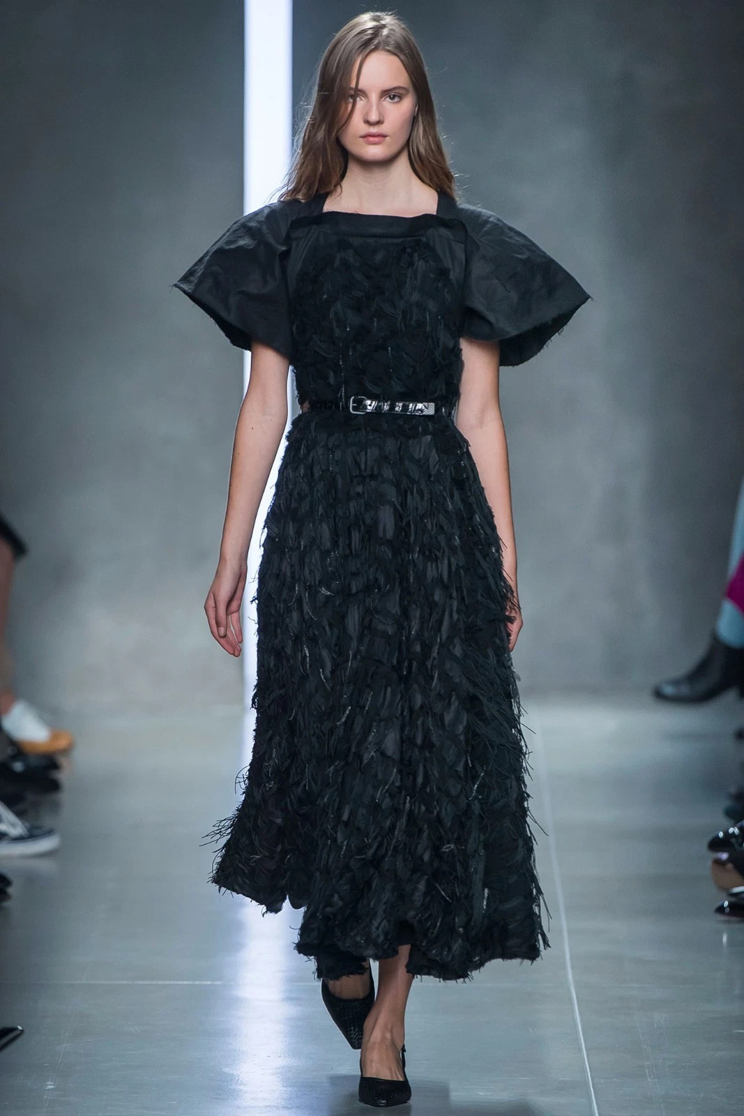 $17.500! Abito Nuovo Bottega Veneta RUNWAY Nero CATENA ABBELLITO 38