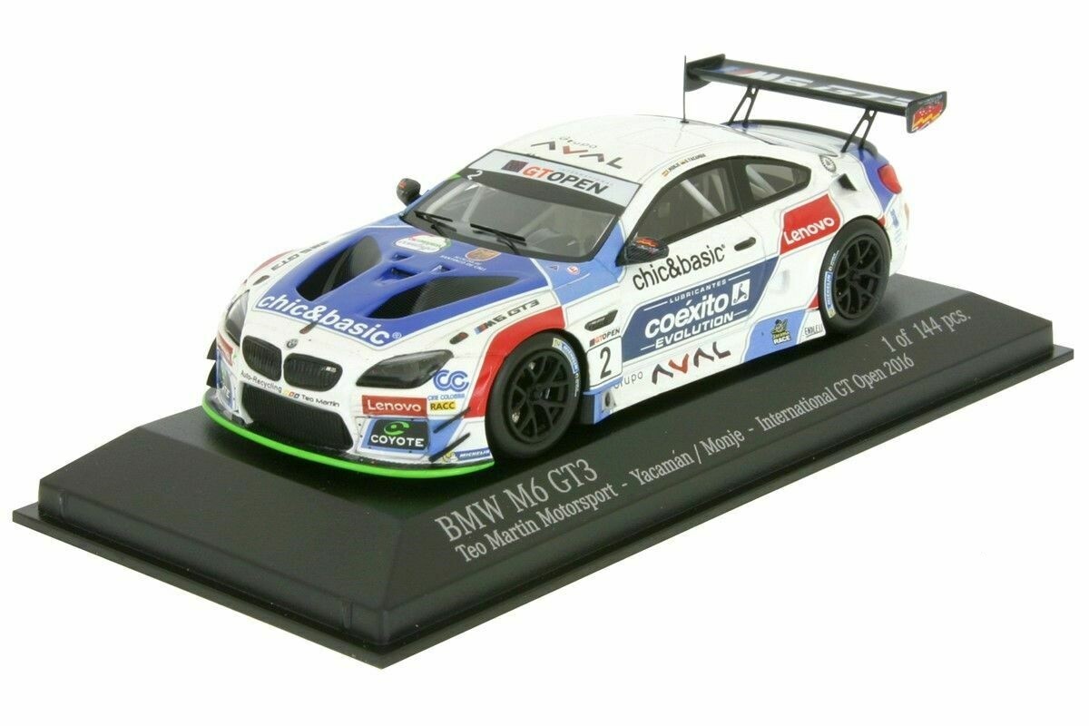 ミニカー MINICHAMPS BMW M6 GT3 2016 1/43 BMW M6 GT3 24h Nürburgring 2016 Dunlop Walkenhorst