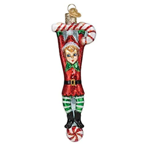 Jolly Old Elf Glass Blown Ornaments for Christmas Tree Old World Christmas Ornaments 