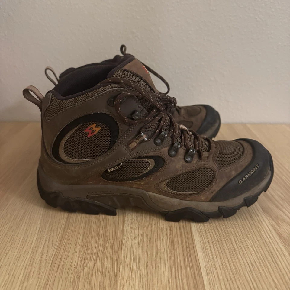 Garmont Hiking Boots Mens Size 9.5 GTX Gore-Tex Brown Vibram Lightweight Outdoor - Image 3 of 4