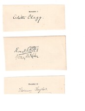 26 Classical Signed Birthday Pages 1920s / Autographed Opera Pianists Composers