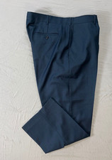 Perry Ellis Portfolio Flat Front Washable Microfiber Dress Pants, Slacks. 40X29.