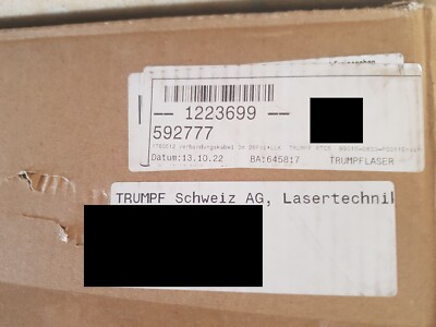 1 Stück Trumpf Laser verbindungskabel 3m 26Pol+LLK 1760512