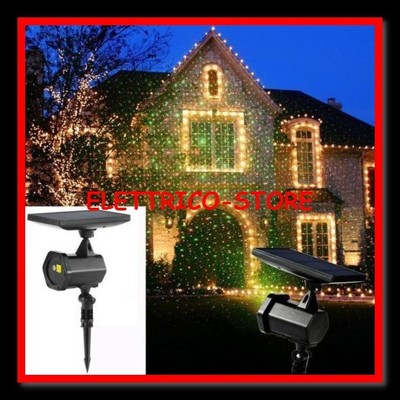 Addobbi Natalizi Bar.Picchetto Pannello Solare Led Proiettore Laser Esterno Ip66 Addobbi Natalizi Bar Ebay