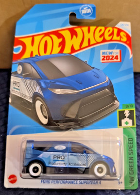 Hot Wheels 2024 Mainline M Case HW Green Speed Ford Performance Supervan 4 Blue