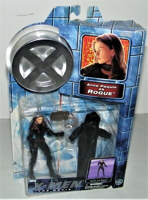 X-MEN THE MOVIE ANNA PAQUIN ROGUE BATTLE SUIT TOY BIZ  MARVEL FIGURE 47076 NEW