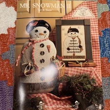 Homespun Elegance MR. SNOWMAN II Let It Snow Cross Stitch By Sandra Sullivan
