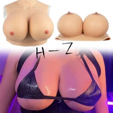 Huge Boobs H/Z Cup Silicone Breast Forms Breastplate Crossdresser Drag Queen