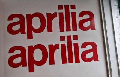 Aprilia set of 2 stickers tuning styling colorful new racing scooter bike