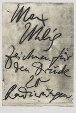 Max Uhlig - Zeichnen für den Druck - Radierung 1981, signiert