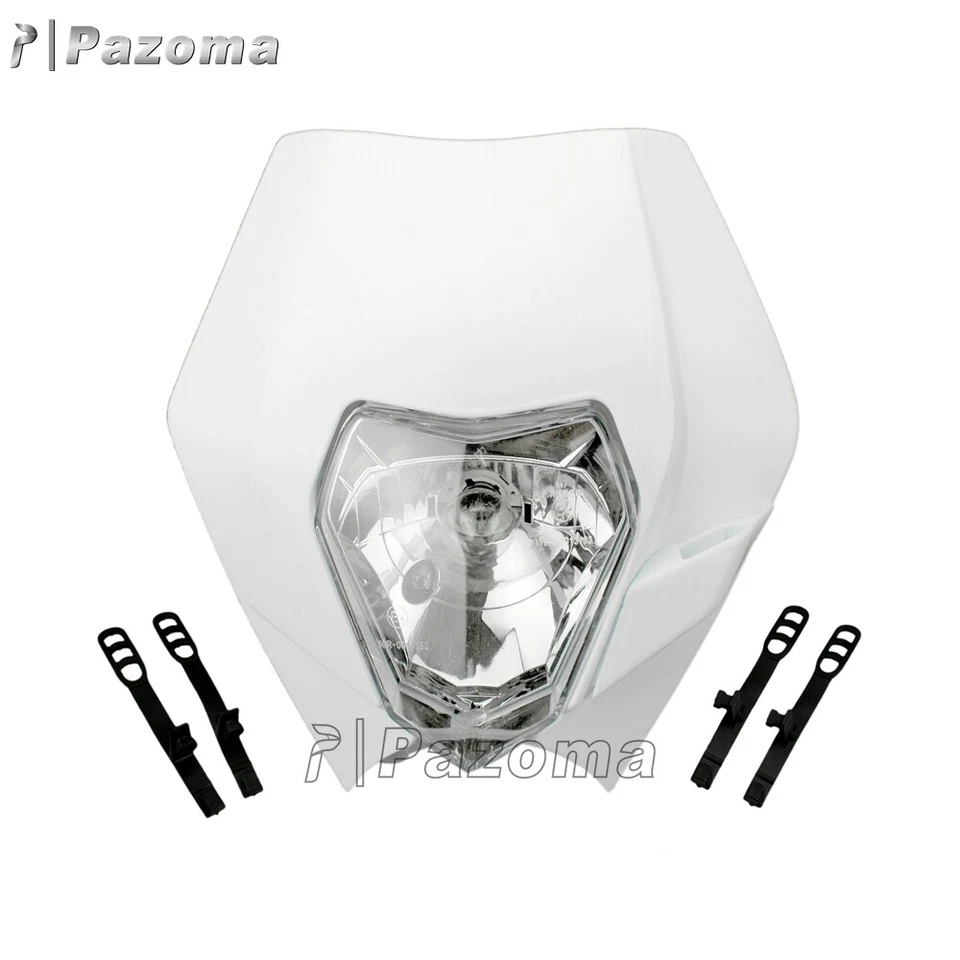 Conjunto de faros de moto todoterreno universal para Honda CRF100F 250R Foto 2 de 4