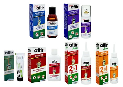 Linea Anti Pidocchi Aftir E Pre Aftir Scelta Fra Shampoo Gel Olio E Lozione Ebay