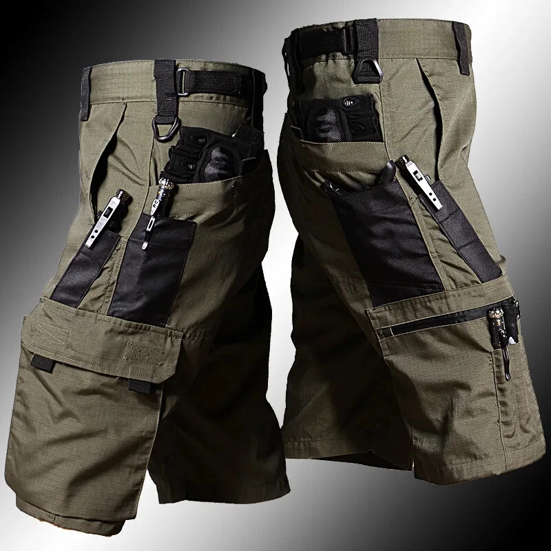 MEN'S Multi-pocket Five-point Tactical Short Pants Breathable Training Shorts