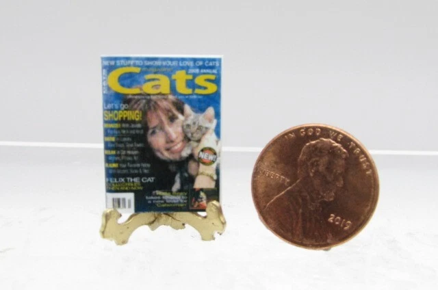 CINDI'S MINI Dollhouse Miniature Detailed Replica Cats Magazine B020