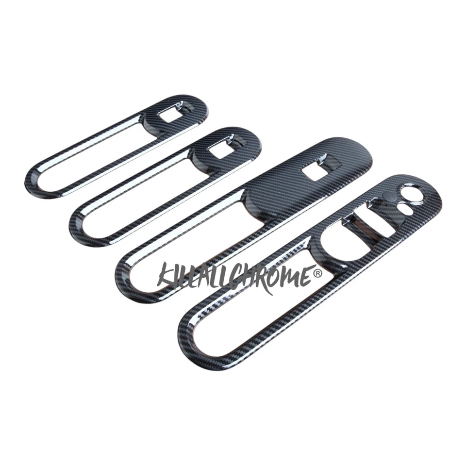 MINI F54 Clubman Carbon Look Interruttore Finestra Copri Trims JCW VENDITORE UK - Immagine 2 di 4