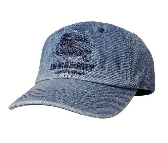 Supreme Burberry Denim 6-Panel Camp Cap Blue Biege Pink 2022 Brand New