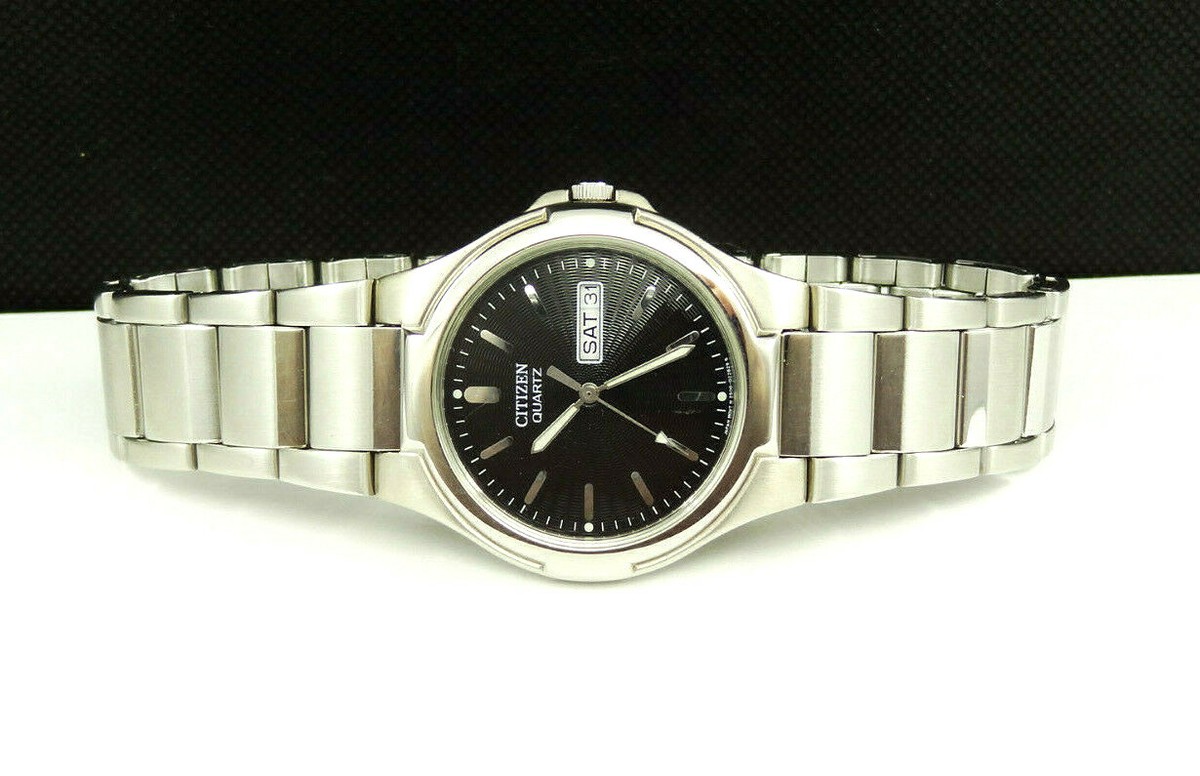 CITIZEN BK3560-61E BLACK DIAL STAINLESS STEEL MEN'S WATCH