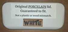 WHITE NO FLAWS 16.25 x 7.25 ELJER 151-1000 141-1000 toilet tank lid cover top