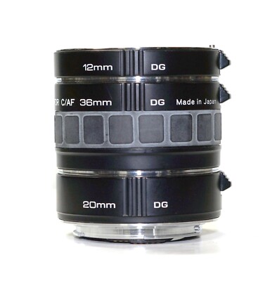 Kenko Extension Tubes for Canon C/AF's 12mm 20mm 36mm Black for