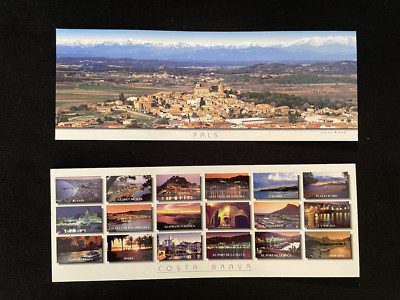 Postcards (Lot of 2): Costa Brava, Spain  - Pals, Spain -  aerial, tourism