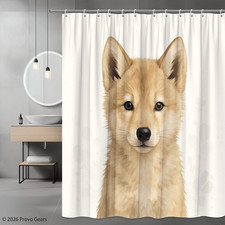 Adorable Animal Shower Curtain for Kids Bathroom Decor