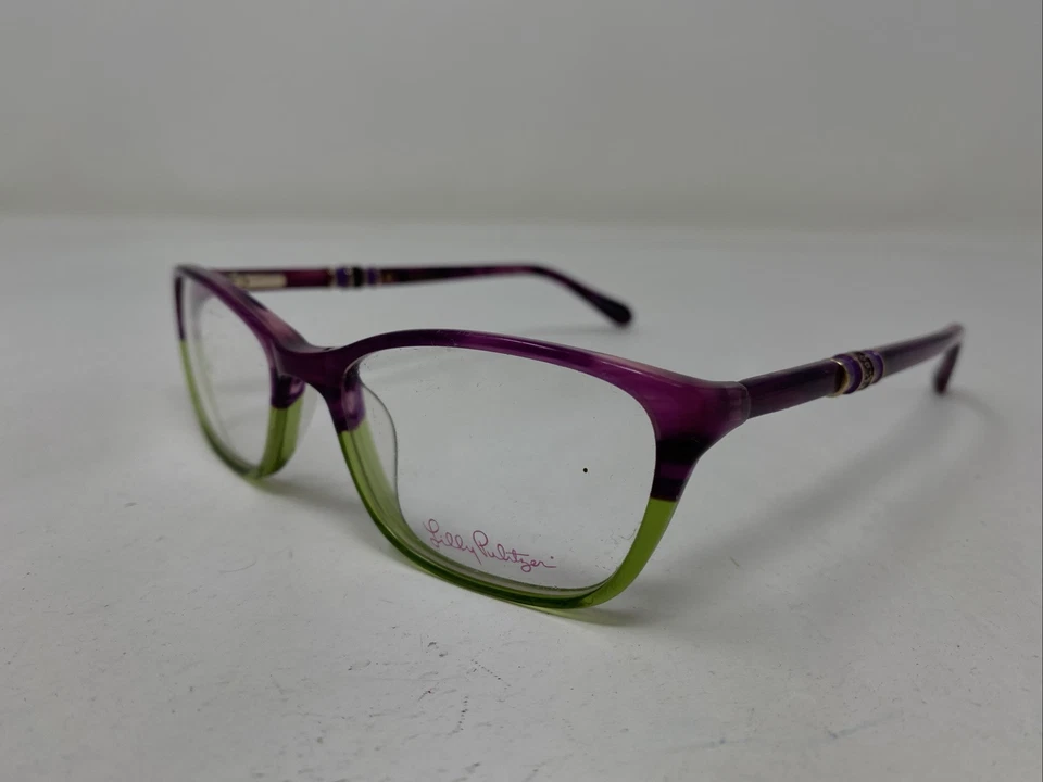 Armação de óculos Lilly Pulitzer Emmaline GP 50-16-135 verde/roxo aro completo RF51 - Imagem 2 de 4