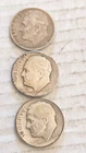 1948 P.D.S. Roosevelt Silver Dimes,  VG. Condition, But You Judge.       712.