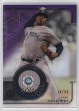 2019 Topps Tribute Stamp of Approval Relics Purple /50 Luis Severino #SOA-LS
