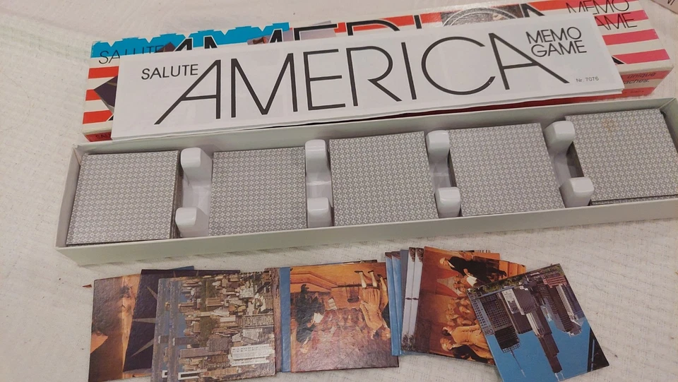 Memo Card Game SALUTE AMERICA US History by Platnik Austria Great Quality - Image 4 of 4