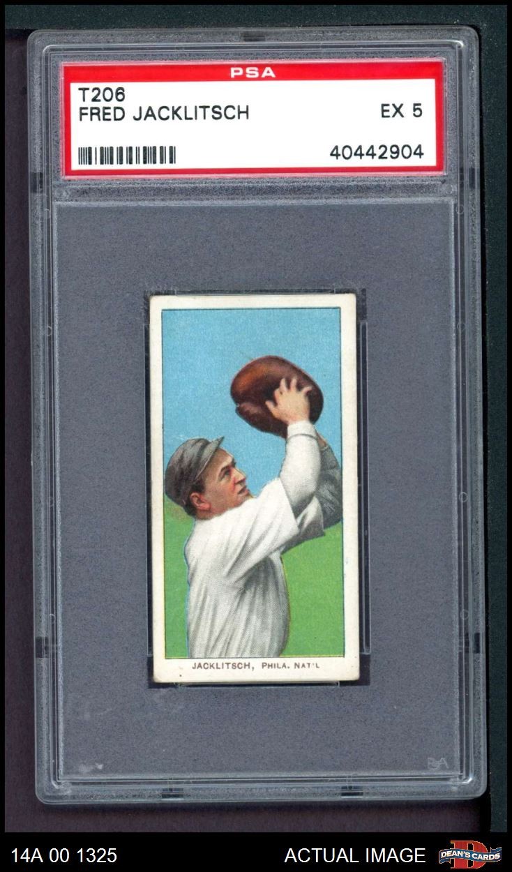 1909 T206 Fred Jacklitsch Phillies PSA 5 - EX