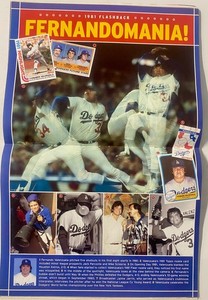 Dodgers Fernando Valenzuela Aug 03 & Cards & 96 NLDS Program &  unused ticket