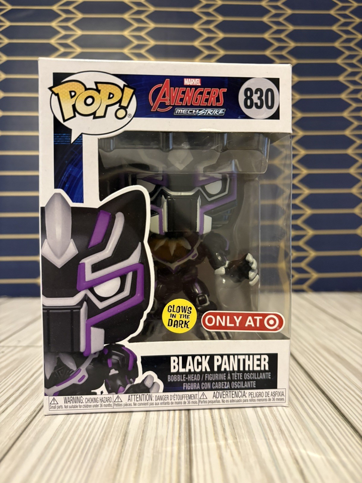 Funko POP! Marvel Mech Strike Black Panther #830 Target Exclusive Vinyl Figure 