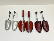 Vintage Shoe Stretchers Lot HARRODS LTD Metal Wood Keeper Tree england rochester