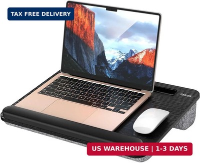 Besign LT08 Laptop Stand, Portable Lap Desk with Pillow Cushion, Fits up to 14 i