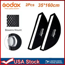 US 2 Packs Godox FW 35 160cm Bowens mount Softbox with Grid for Studio Flashes