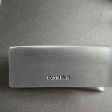 Calvin Klein Unisex Black Pouch Case for Glasses w/ Snap Closure