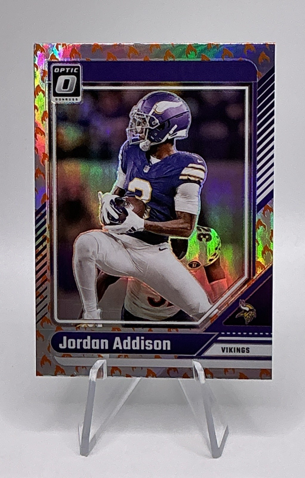 2024 Panini Donruss Optic - Jordan Addison #129 Fire Prizm